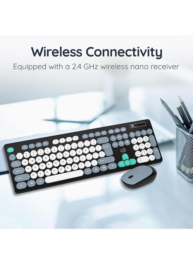 جاما طقم لوحة مفاتيح وماوس لاسلكي Gamma K-530 – عربي وإنجليزي – اتصال 2.4GHz – ماوس 1000 DPI - Image 2